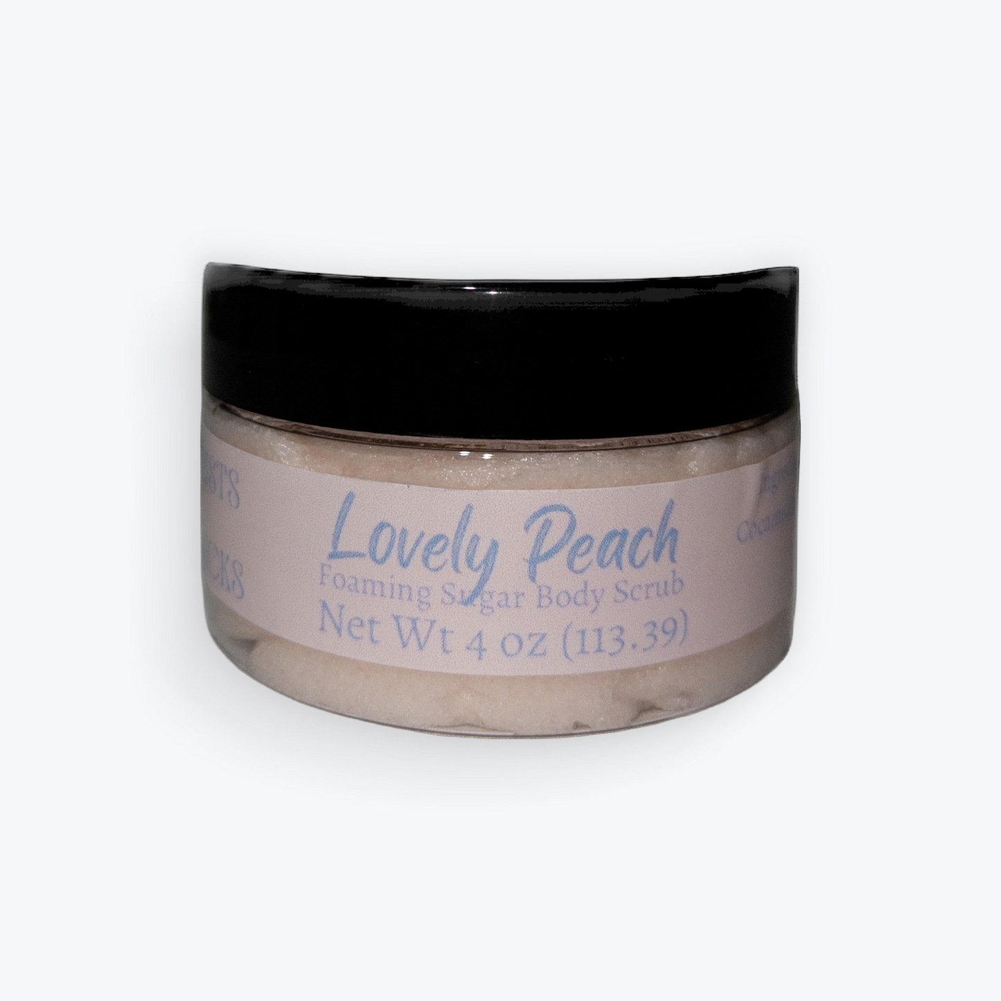 Lovely Peach 4oz Foaming Sugar Body Scrub