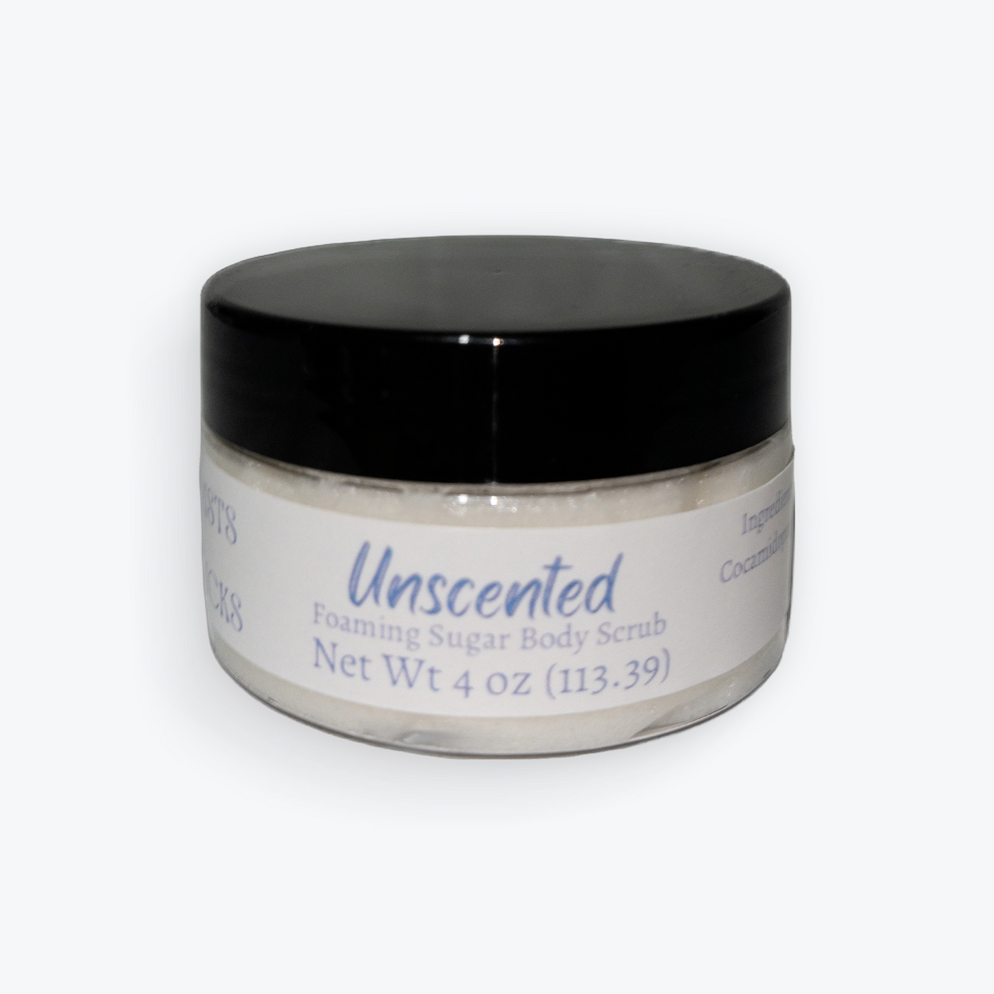 Unscented 4oz Foaming Sugar Body Scrub